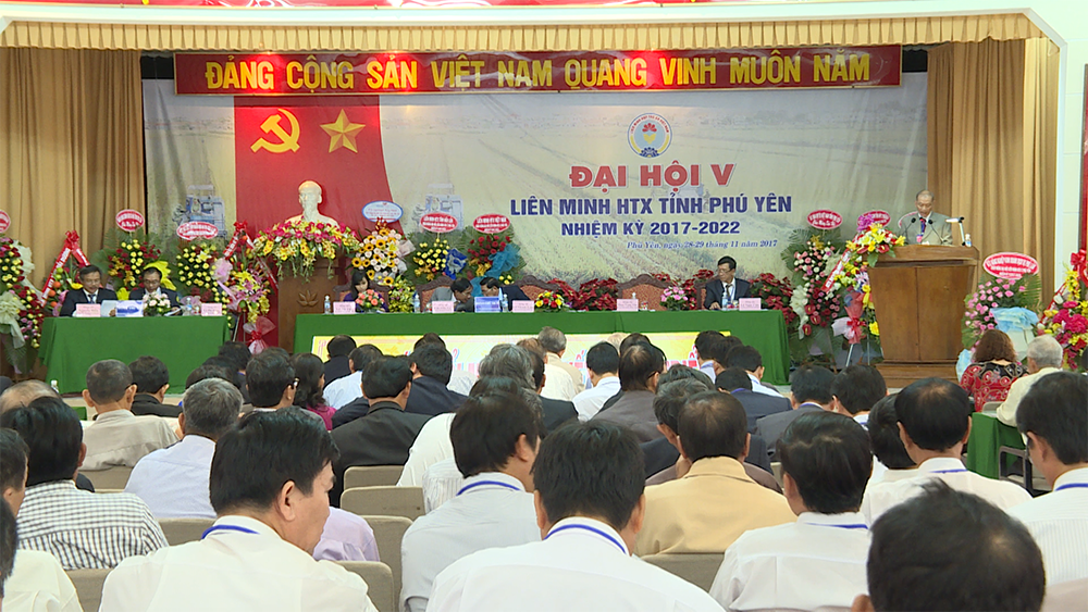 Đại hội Liên minh HTX tỉnh Phú Yên lần thứ V, nhiệm kỳ 2017 – 2022