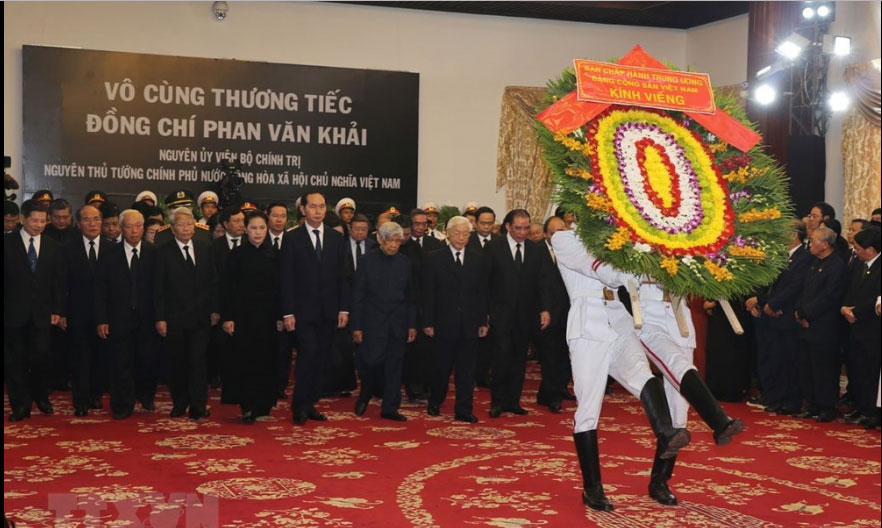 Lễ viếng nguyên Thủ tướng Phan Văn Khải theo nghi thức Quốc tang