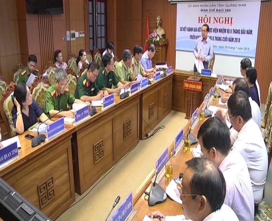 Ban chỉ đạo chống buôn lậu, gian lận thương mại và hàng giả tỉnh Quảng Nam hội nghị sơ kết công tác 6 tháng đầu năm