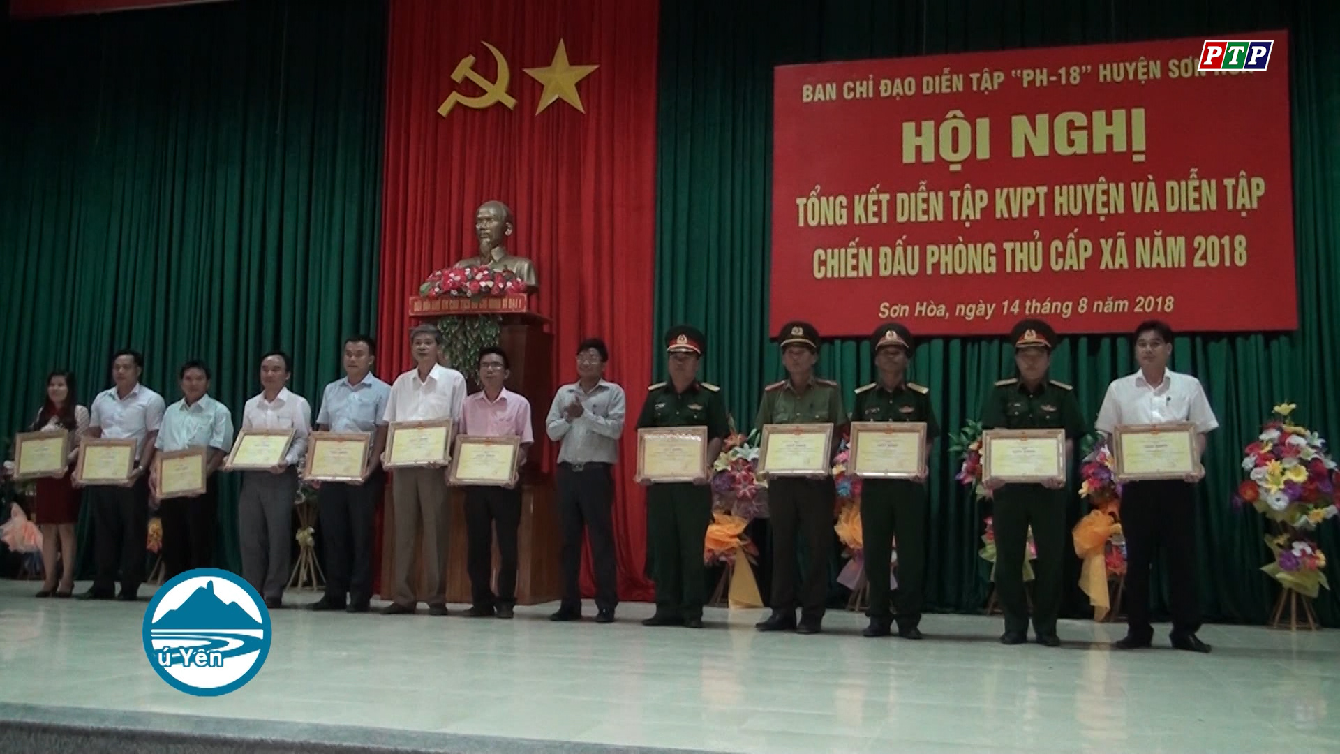 Sơn Hòa tổng kết diễn tập KVPT huyện và diễn tập chiến đấu phòng thủ cấp xã năm 2018