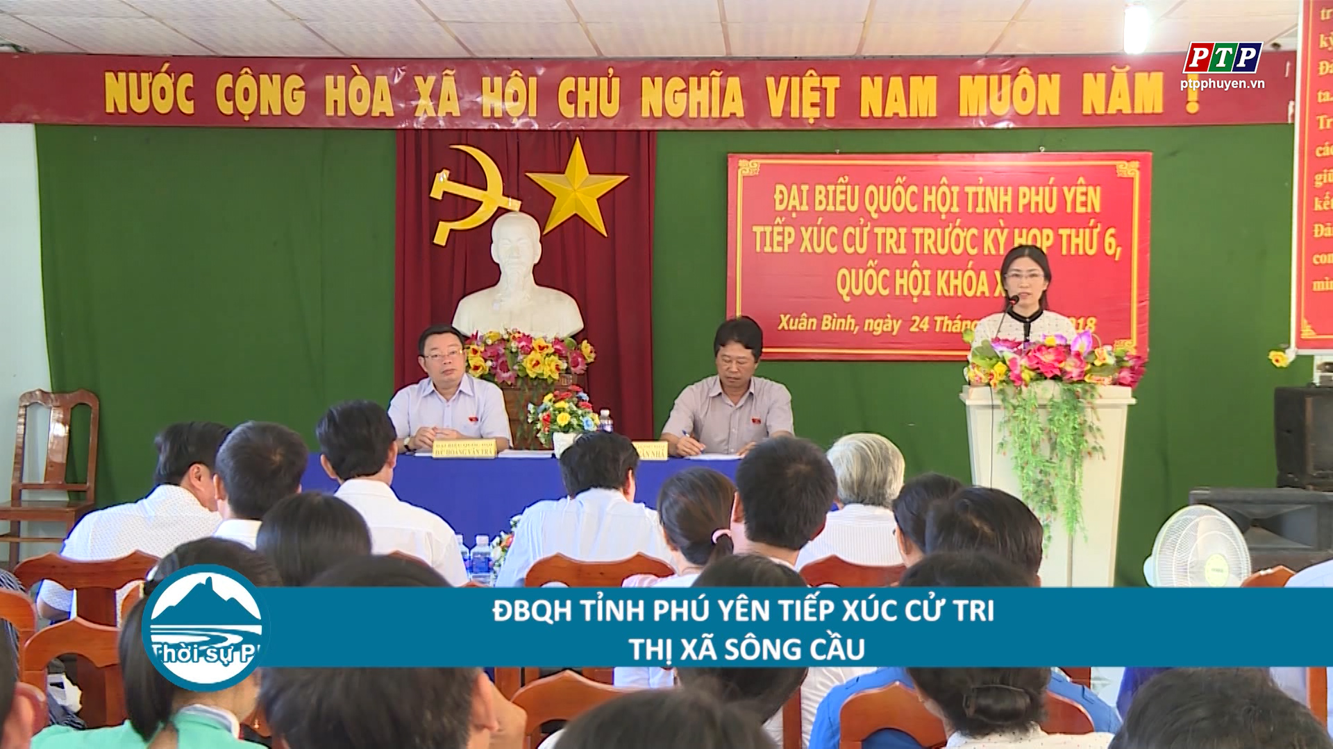 Đoàn ĐBQH Phú Yên tiếp xúc cử tri 6 xã cánh Bắc thị xã Sông Cầu