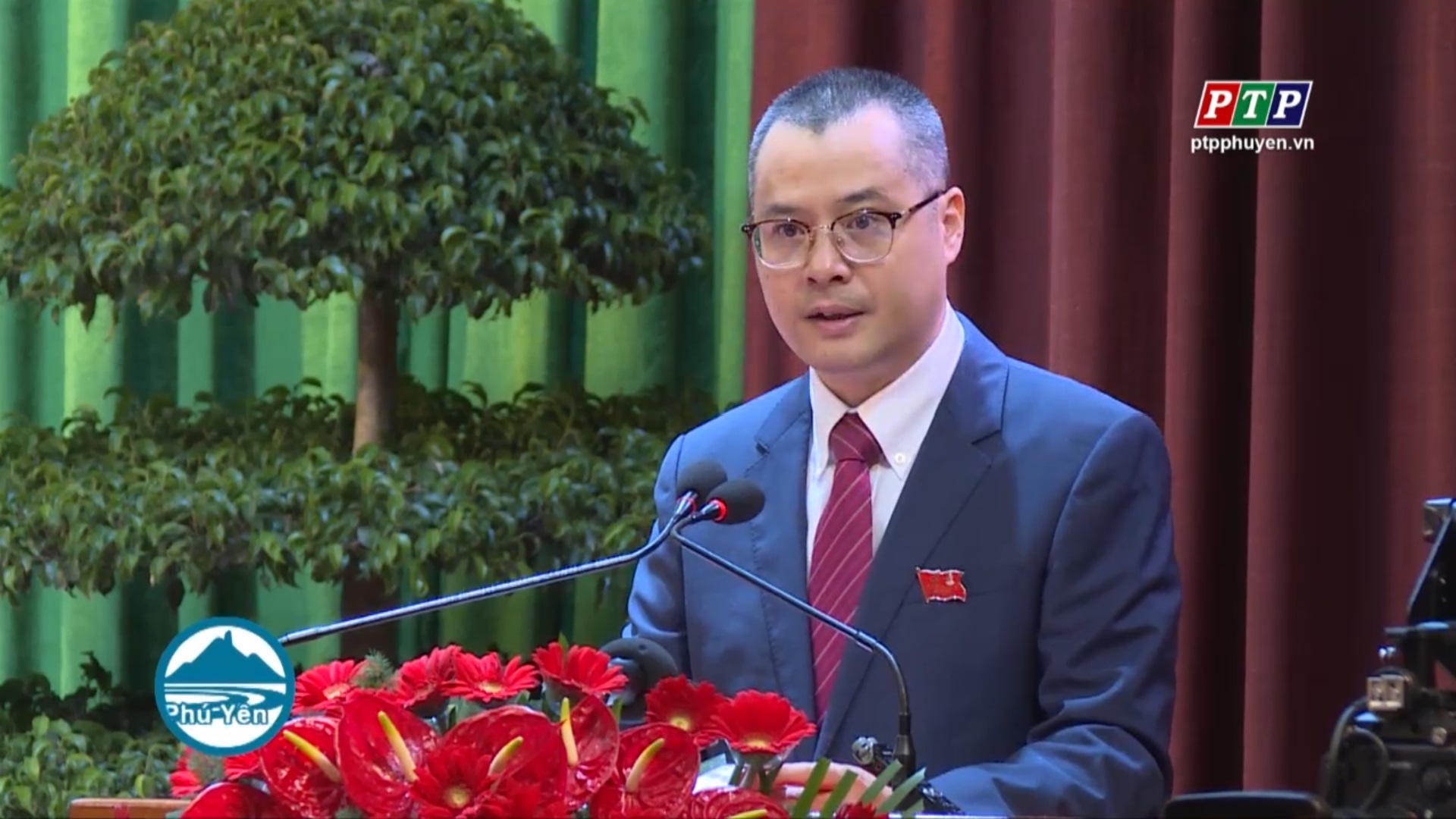 Đồng chí Phạm Đại Dương, Bí thư Tỉnh ủy, Chủ tịch UBND tỉnh phát biểu