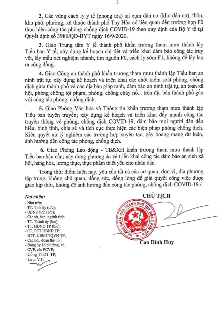 Số 2639/UBND v/v áp dụng các biện pháp phòng, chống dịch bệnh COVID-19 trên địa bàn thành phố Tuy Hoà (3)