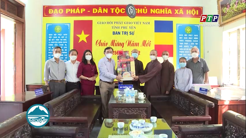Thường trực HĐND tỉnh thăm, chúc tết Ban Trị sự Giáo hội Phật giáo Việt Nam tỉnh Phú Yên