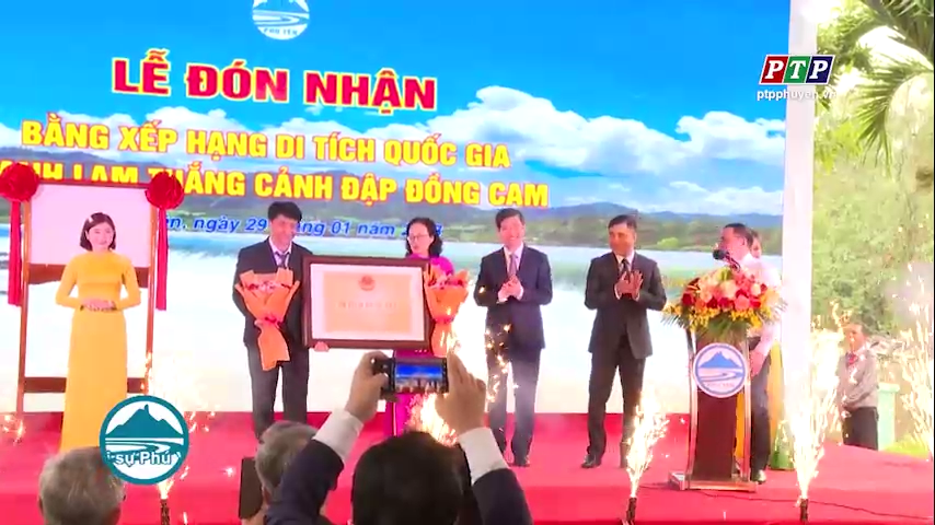 Đập Đồng Cam đón nhận Bằng xếp hạng di tích quốc gia danh lam thắng cảnh