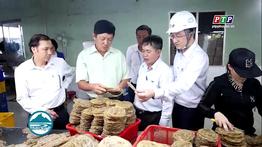 Lãnh đạo huyện Tây Hòa  khảo sát tình hình triển khai thực hiện một số dự án và kiểm tra tình hình sản xuất một số doanh nghiệp trên địa bàn huyện Tây Hòa