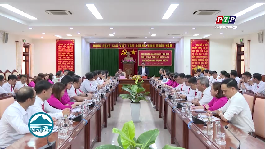 Ban Tuyên giáo Tỉnh ủy làm việc với Lớp cao cấp LLCT K73A, Học viện chính trị khu vực III